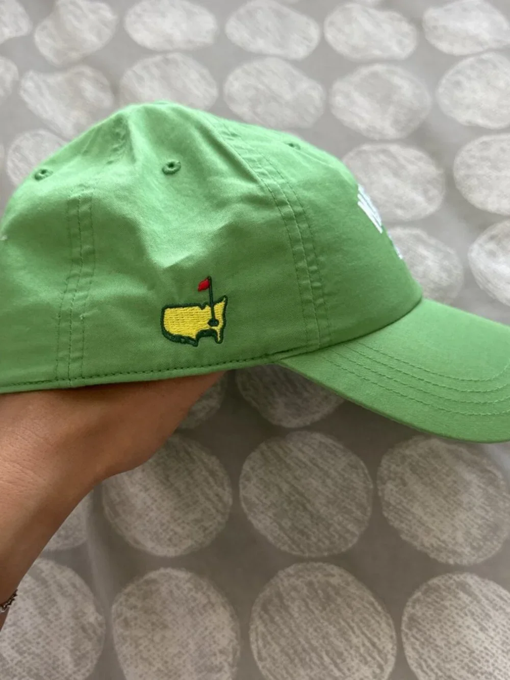 NWT Masters 2026 Ahead Augusta National Golf Green Adjustable Hat Cap One Size